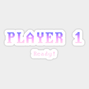 Player 1 (pastel) Sticker